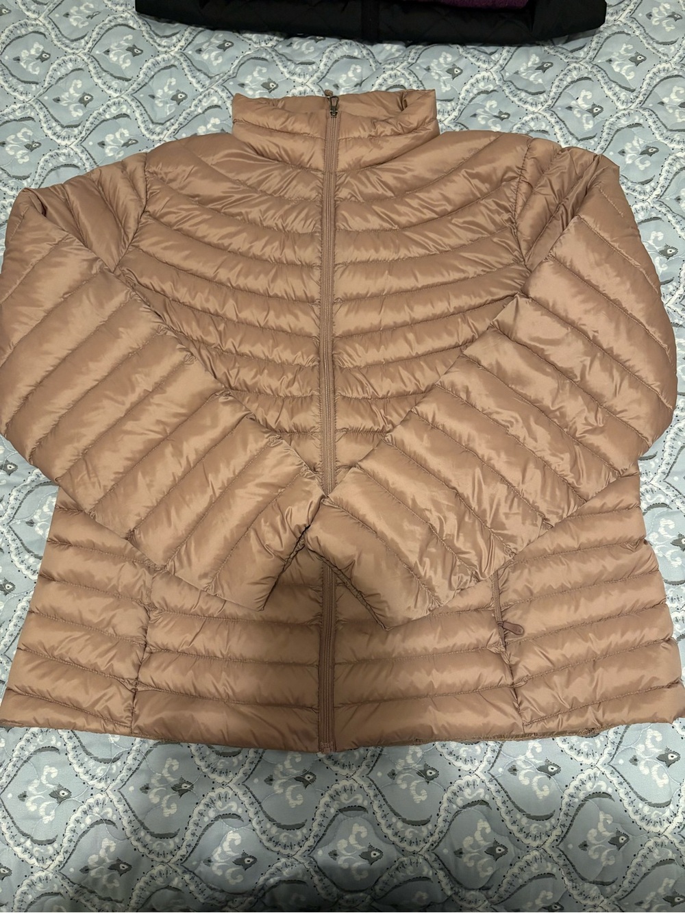 32 Degrees Women's Taupe Packable Quilted Puffer Jacket